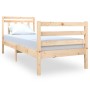 Small solid wood single bed frame 75x190 cm by , Beds and slatted bases - Ref: Foro24-3100614, Price: 89,15 €, Discount: %