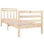 Small solid wood single bed frame 75x190 cm by , Beds and slatted bases - Ref: Foro24-3100614, Price: 88,00 €, Discount: %