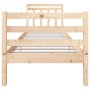 Small solid wood single bed frame 75x190 cm by , Beds and slatted bases - Ref: Foro24-3100614, Price: 89,15 €, Discount: %