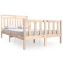 Kleines Doppelbettgestell aus Massivholz 135x190 cm von , Betten und Lattenroste - Ref: Foro24-3100694, Preis: 148,87 €, Raba...