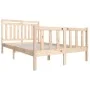 Kleines Doppelbettgestell aus Massivholz 135x190 cm von , Betten und Lattenroste - Ref: Foro24-3100694, Preis: 146,64 €, Raba...