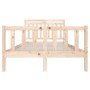 Kleines Doppelbettgestell aus Massivholz 135x190 cm von , Betten und Lattenroste - Ref: Foro24-3100694, Preis: 148,87 €, Raba...