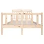 Kleines Doppelbettgestell aus Massivholz 135x190 cm von , Betten und Lattenroste - Ref: Foro24-3100694, Preis: 146,64 €, Raba...