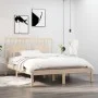 Estructura de cama de matrimonio madera maciza 135x190 cm de , Camas y somieres - Ref: Foro24-3104038, Precio: 129,81 €, Desc...