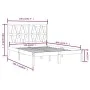Estructura de cama madera maciza de pino blanca 150x200 cm de , Camas y somieres - Ref: Foro24-3104004, Precio: 150,15 €, Des...