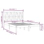 Massives Bettgestell aus weißem Kiefernholz, 150 x 200 cm von , Betten und Lattenroste - Ref: Foro24-3104004, Preis: 150,15 €...
