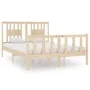Doppelbettgestell aus Massivholz 135x190 cm von , Betten und Lattenroste - Ref: Foro24-3104103, Preis: 136,95 €, Rabatt: %