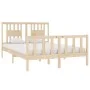 Doppelbettgestell aus Massivholz 135x190 cm von , Betten und Lattenroste - Ref: Foro24-3104103, Preis: 136,95 €, Rabatt: %