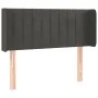 Dark gray velvet headboard 83x16x78/88 cm by , Headboards and footboards - Ref: Foro24-3119037, Price: 40,09 €, Discount: %