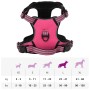 Arnés para perros con bandas reflectantes ajustables rosa L en Productos para perros | Comprar online en Foro24