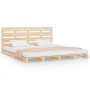 Solid pine wood bed frame 120x200 cm by , Beds and slatted bases - Ref: Foro24-3120127, Price: 163,66 €, Discount: %