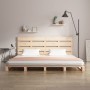 Solid pine wood bed frame 120x200 cm by , Beds and slatted bases - Ref: Foro24-3120127, Price: 163,66 €, Discount: %