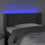 Dark gray velvet headboard with LED 83x16x78/88 cm by , Headboards and footboards - Ref: Foro24-3123505, Price: 47,34 €, Disc...