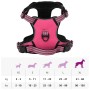 Arnés para perros con bandas reflectantes ajustables rosa XL en Productos para perros | Comprar online en Foro24