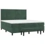 Box spring bed with dark green velvet mattress 180x200 cm by , Beds and slatted bases - Ref: Foro24-3137980, Price: 687,07 €,...