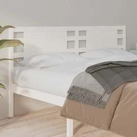 Kopfteil aus massivem weißem Kiefernholz, 156 x 4 x 100 cm von , Kopf- und Fußteile - Ref: Foro24-818776, Preis: 65,63 €, Rab...