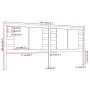 Kopfteil aus massivem weißem Kiefernholz, 156 x 4 x 100 cm von , Kopf- und Fußteile - Ref: Foro24-818776, Preis: 65,63 €, Rab...