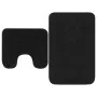 Set mit 2 Badematten aus anthrazitfarbenem Stoff von vidaXL, Teppiche und Badematten - Ref: Foro24-133229, Preis: 28,64 €, Ra...