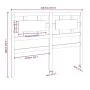 Bettkopfteil aus massivem weißem Kiefernholz, 140,5 x 4 x 100 cm von , Kopf- und Fußteile - Ref: Foro24-818036, Preis: 65,76 ...