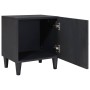 Cabinet de noche con puerta Negro 40 x 33 x 46 cm en Mesitas de noche | Comprar online en Foro24