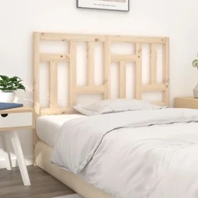 Cabecero de cama madera maciza de pino 140,5x4x100 cm de , Cabeceros y pies de cama - Ref: Foro24-818965, Precio: 50,80 €, De...