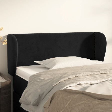 Kopfteil aus schwarzem Samt, 103 x 23 x 78/88 cm von , Kopf- und Fußteile - Ref: Foro24-3117048, Preis: 45,94 €, Rabatt: %