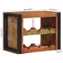 Estante de Vino Marrón 100 x 45 x 33 cm Madera reciclada maciza en Botelleros | Comprar online en Foro24
