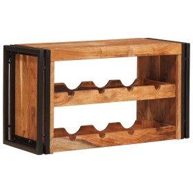 Estante de Vino Marrón 100 x 45 x 33 cm Madera de Acacia Sólida en Botelleros | Comprar online en Foro24