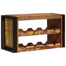Estante de Vino Marrón 100 x 45 x 33 cm Madera reciclada maciza en Botelleros | Comprar online en Foro24