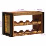 Estante de Vino Marrón 100 x 45 x 33 cm Madera reciclada maciza en Botelleros | Comprar online en Foro24