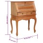Sekretär aus massivem Mahagoniholz, 78 x 42 x 103 cm von , Schreibtische - Ref: Foro24-283842, Preis: 355,61 €, Rabatt: %