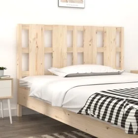 Cabecero de cama madera maciza de pino 140,5x4x100 cm de , Cabeceros y pies de cama - Ref: Foro24-817985, Precio: 54,21 €, De...