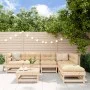 Juego de muebles de jardín 7 piezas madera maciza de pino de , Conjuntos de jardín - Ref: Foro24-3186403, Precio: 305,42 €, D...