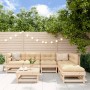 Juego de muebles de jardín 7 piezas madera maciza de pino by , Garden sets - Ref: Foro24-3186403, Price: 317,64 €, Discount: %