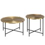 Juego de mesas con cubierta de latón MDF 2 unidades by vidaXL, Side tables - Ref: Foro24-246285, Price: 189,38 €, Discount: %