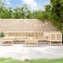 Juego de muebles de jardín 8 piezas madera maciza de pino de , Conjuntos de jardín - Ref: Foro24-3186277, Precio: 366,52 €, D...