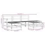 Juego de muebles de jardín 6 pzas madera maciza abeto Douglas von , Gartensets - Ref: Foro24-3186324, Preis: 315,76 €, Rabatt: %