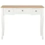 Mesa consola tocador con 3 cajones blancos de vidaXL, Mesas auxiliares - Ref: Foro24-280044, Precio: 163,13 €, Descuento: %