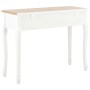 Konsolentisch Schminktisch mit 3 weißen Schubladen von vidaXL, Seitentische - Ref: Foro24-280044, Preis: 166,58 €, Rabatt: %