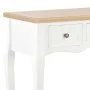 Mesa consola tocador con 3 cajones blancos de vidaXL, Mesas auxiliares - Ref: Foro24-280044, Precio: 163,13 €, Descuento: %