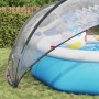 Cúpula para piscina Manual Transparente 430 x 430 x 210 cm PVC en Cubiertas para piscina | Comprar online en Foro24