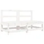 Juego de muebles de jardín 6 piezas madera maciza pino blanco von , Gartensets - Ref: Foro24-3186460, Preis: 365,52 €, Rabatt: %