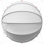 Cúpula para piscina Manual Gris y naranja 472 x 460 x 229 cm en Cubiertas para piscina | Comprar online en Foro24