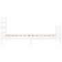 Estructura de cama con cabecero madera maciza blanco 100x200 cm de , Camas y somieres - Ref: Foro24-3192027, Precio: 130,33 €...