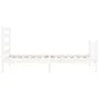 Estructura de cama con cabecero madera maciza blanco 100x200 cm de , Camas y somieres - Ref: Foro24-3192027, Precio: 128,39 €...