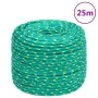 Green polypropylene boat rope 10 mm 25 m by , Ropes and metal cords - Ref: Foro24-152718, Price: 16,13 €, Discount: %