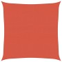 Toldo de vela HDPE terracota 160 g/m² 7x7 m
