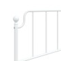 Bettgestell aus Metall mit weißem Kopfteil 75x190 cm von , Betten und Lattenroste - Ref: Foro24-373926, Preis: 63,11 €, Rabat...
