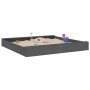 Sandkasten mit quadratischen Sitzen aus massivem grauem Kiefernholz von , Sandkästen - Ref: Foro24-825039, Preis: 98,84 €, Ra...