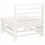 Zentrales Gartensofa aus massivem weißem Kiefernholz von , Modulare Sofas für den Außenbereich - Ref: Foro24-825612, Preis: 7...